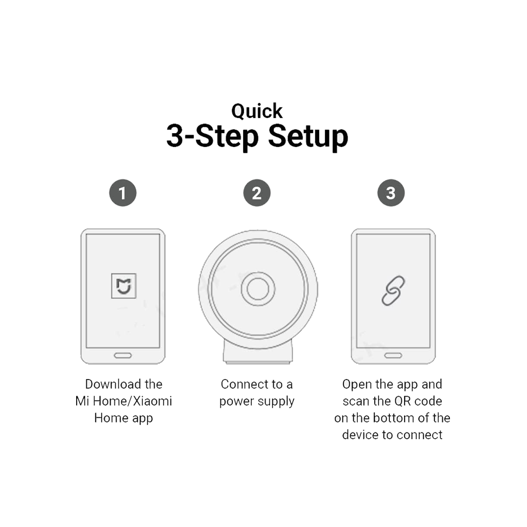 Xiaomi Mi Home Security Camera 2K - Magnetic Mount - 180° rotating magnetic mount Xiaomi Mi Home Security Camera 2K - Magnetic Mount - 180° rotating magnetic mount